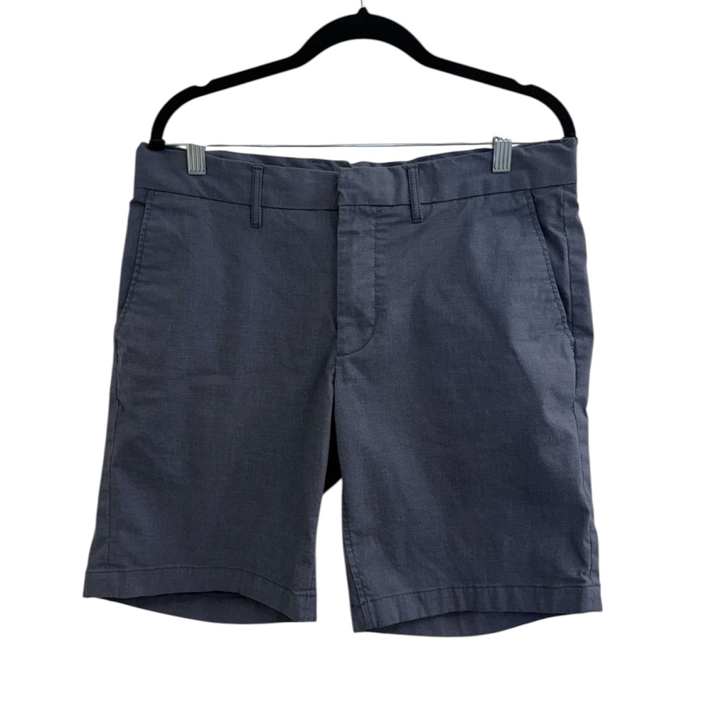 Nordstrom Slate Blue Slim Fit CoolMax Flat Front Men's Size 33